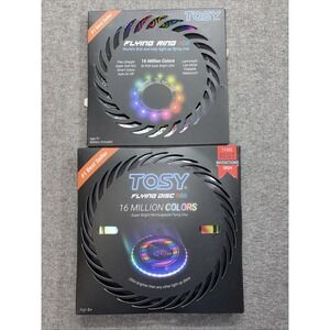 New TOSY Ultimate Flying Disc LED Frisbee NIB Lot Of 2